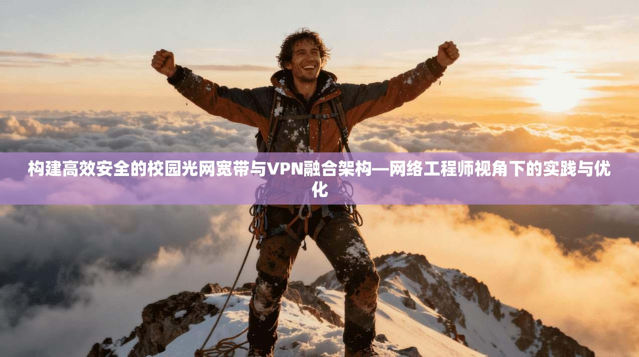 构建高效安全的校园光网宽带与VPN融合架构—网络工程师视角下的实践与优化