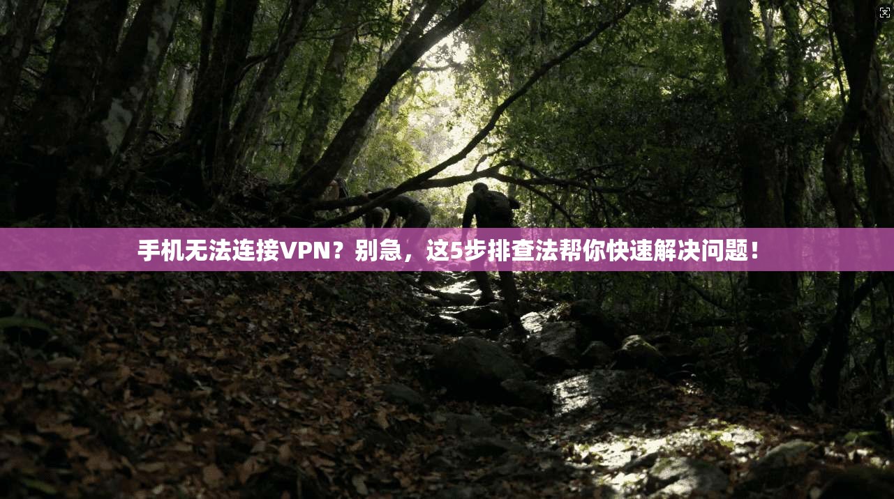 手机无法连接VPN？别急，这5步排查法帮你快速解决问题！