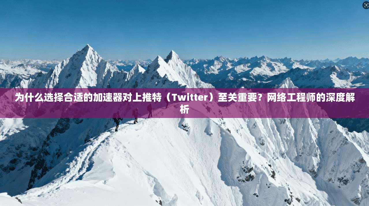 为什么选择合适的加速器对上推特（Twitter）至关重要？网络工程师的深度解析