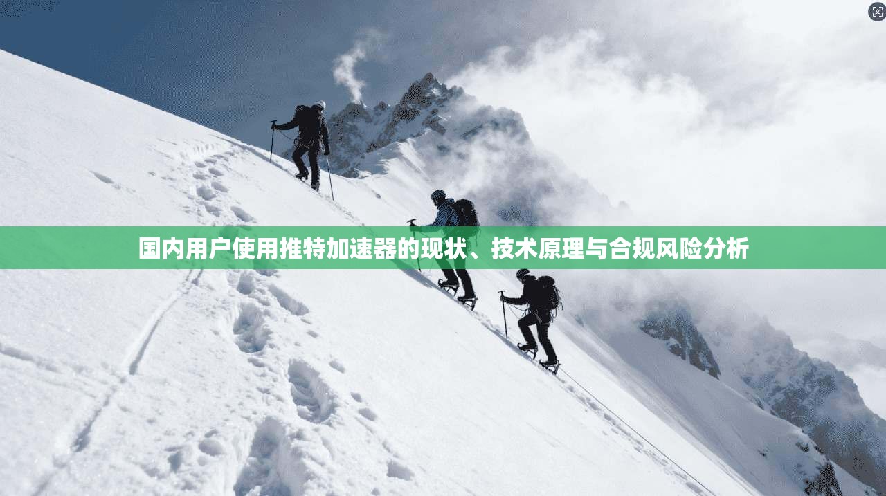 国内用户使用推特加速器的现状、技术原理与合规风险分析