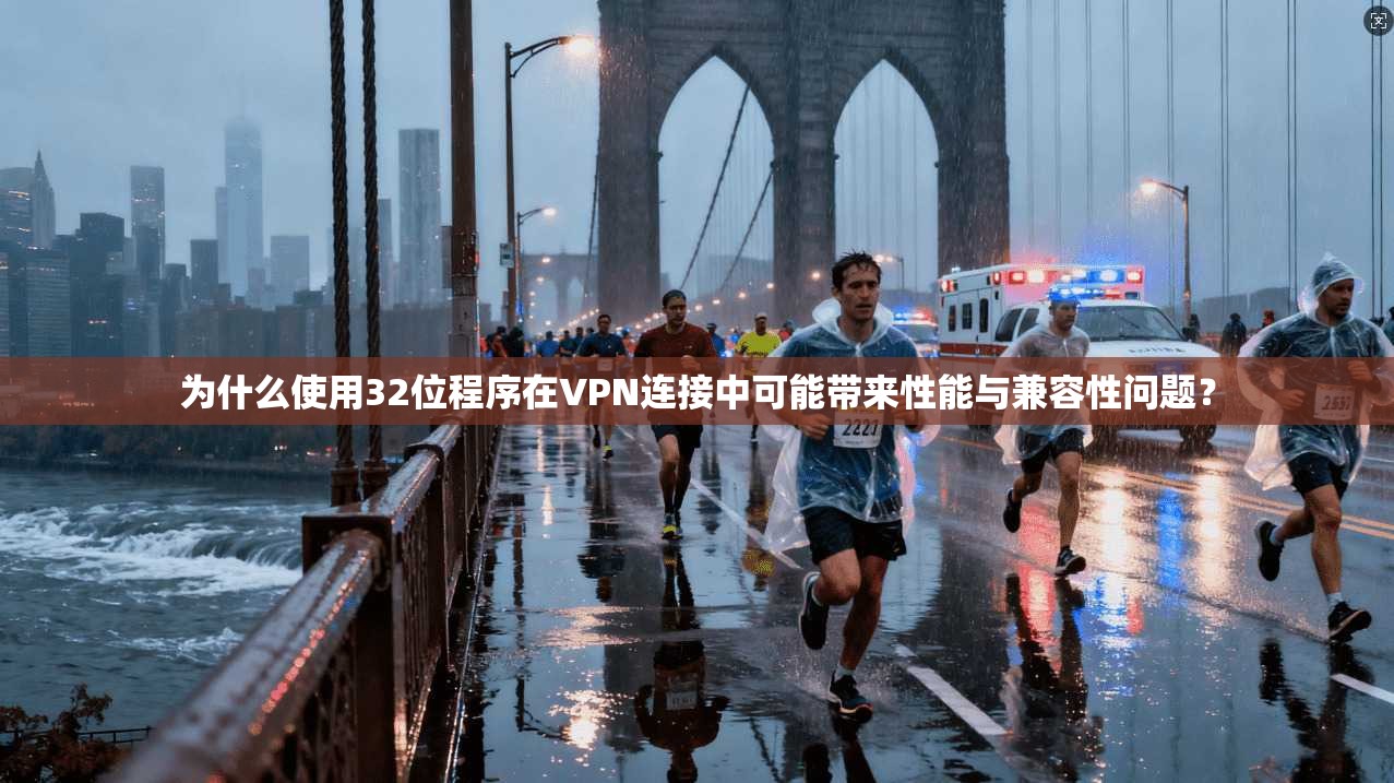 为什么使用32位程序在VPN连接中可能带来性能与兼容性问题？