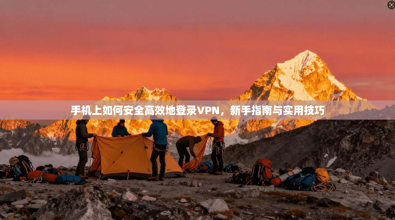手机上如何安全高效地登录VPN，新手指南与实用技巧