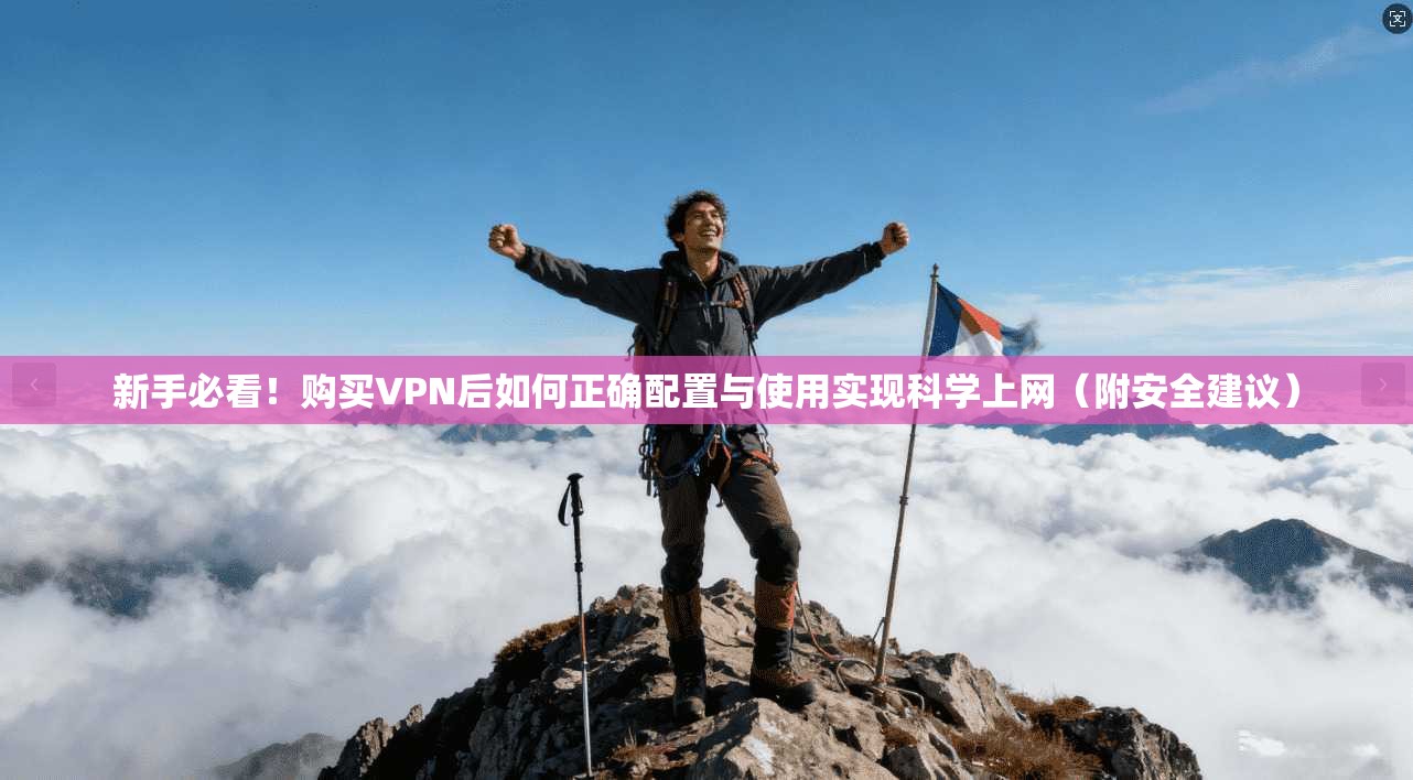 新手必看！购买VPN后如何正确配置与使用实现科学上网（附安全建议）